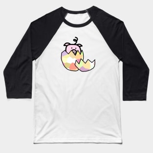Pink Pig Hatching from Easter Egg Baseball T-Shirt